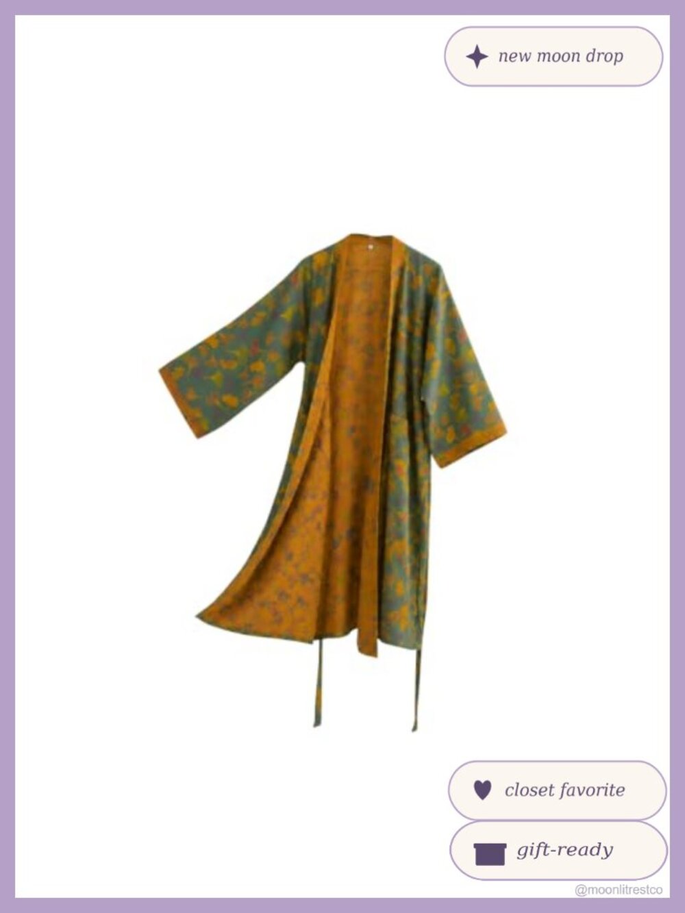 100% Cotton Gauze Kimono Robe Long Loungewear Bathrobe